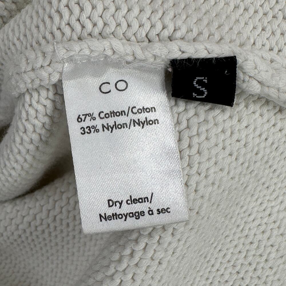 CO Long Sleeveless Knit Sweater Side Slits Womens Size Small 2020 - Picture 6 of 7